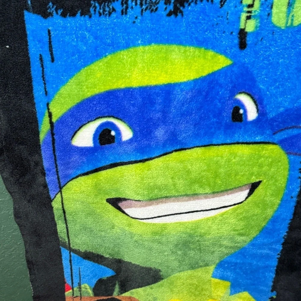 Teenage Mutant Ninja Turtles Throw Blanket Soft Fleece TMNT 50